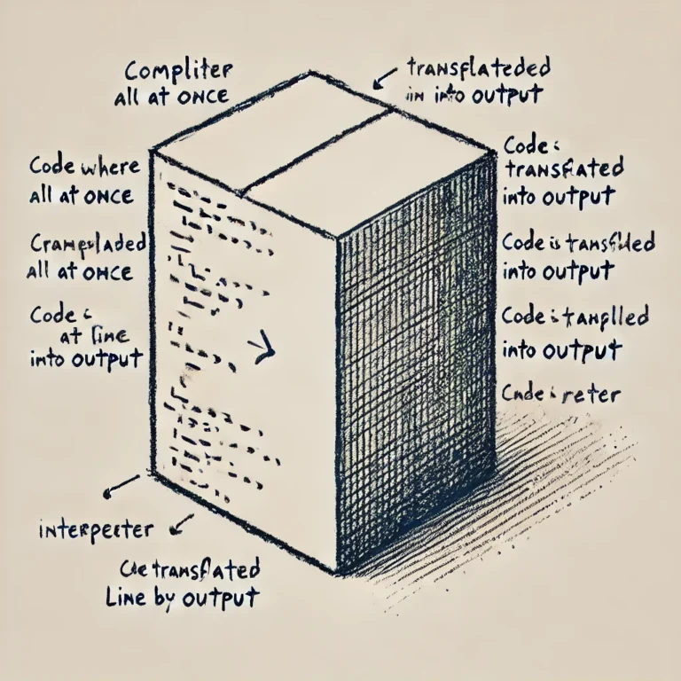 concept of a compiler and an interpreter in programming