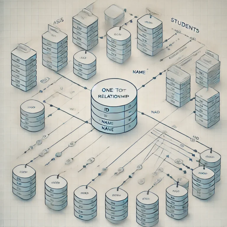 visualization of a One-to-Many relationship in a database