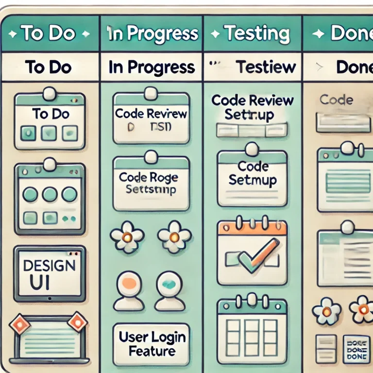 Kanban board tailored for software development