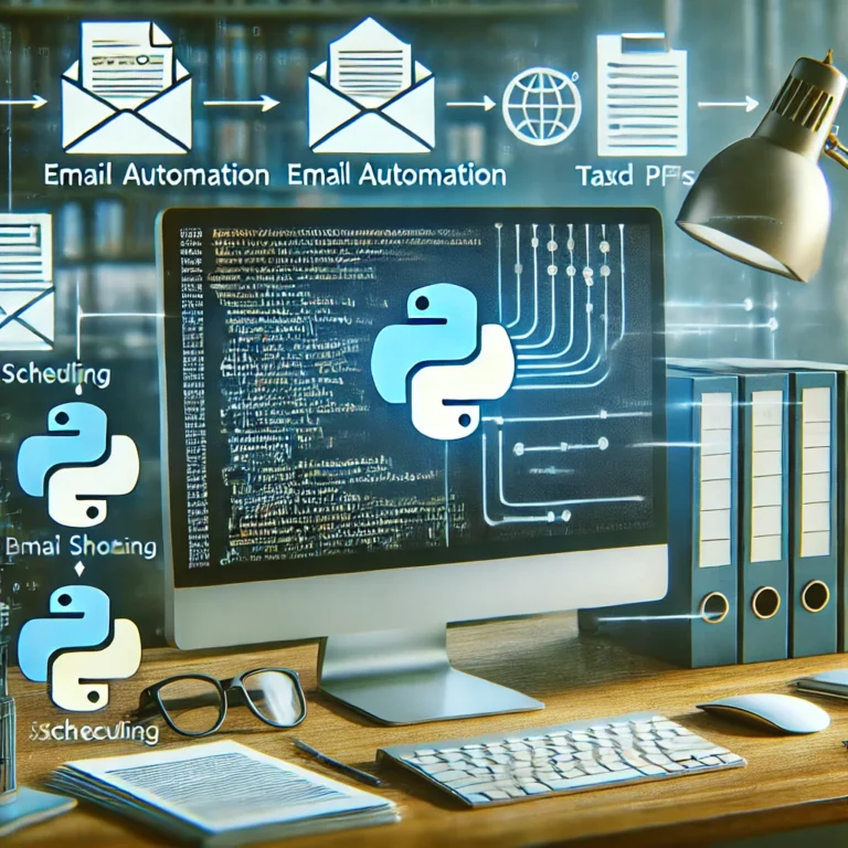 image showing a computer screen displaying Python code that automates tasks such as processing Excel